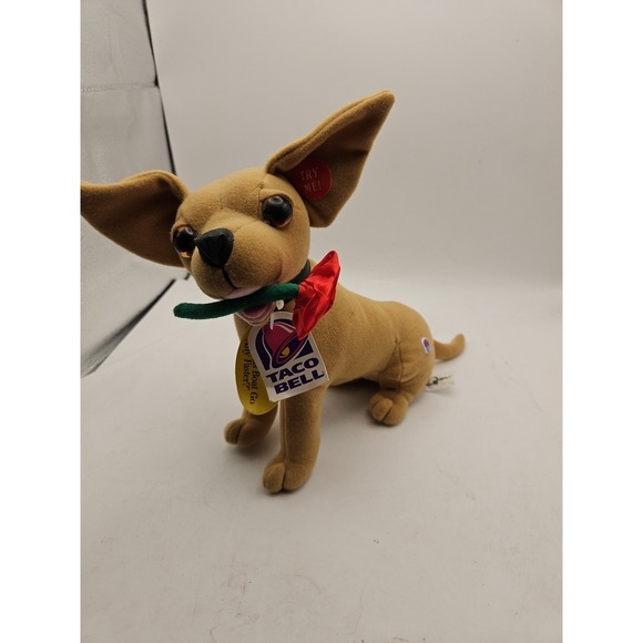 1999 Fun-4-All Taco Bell Yo Ouiero Taco Bell! Talking Chihuahua Plush - No Sound - Picture 1 of 10